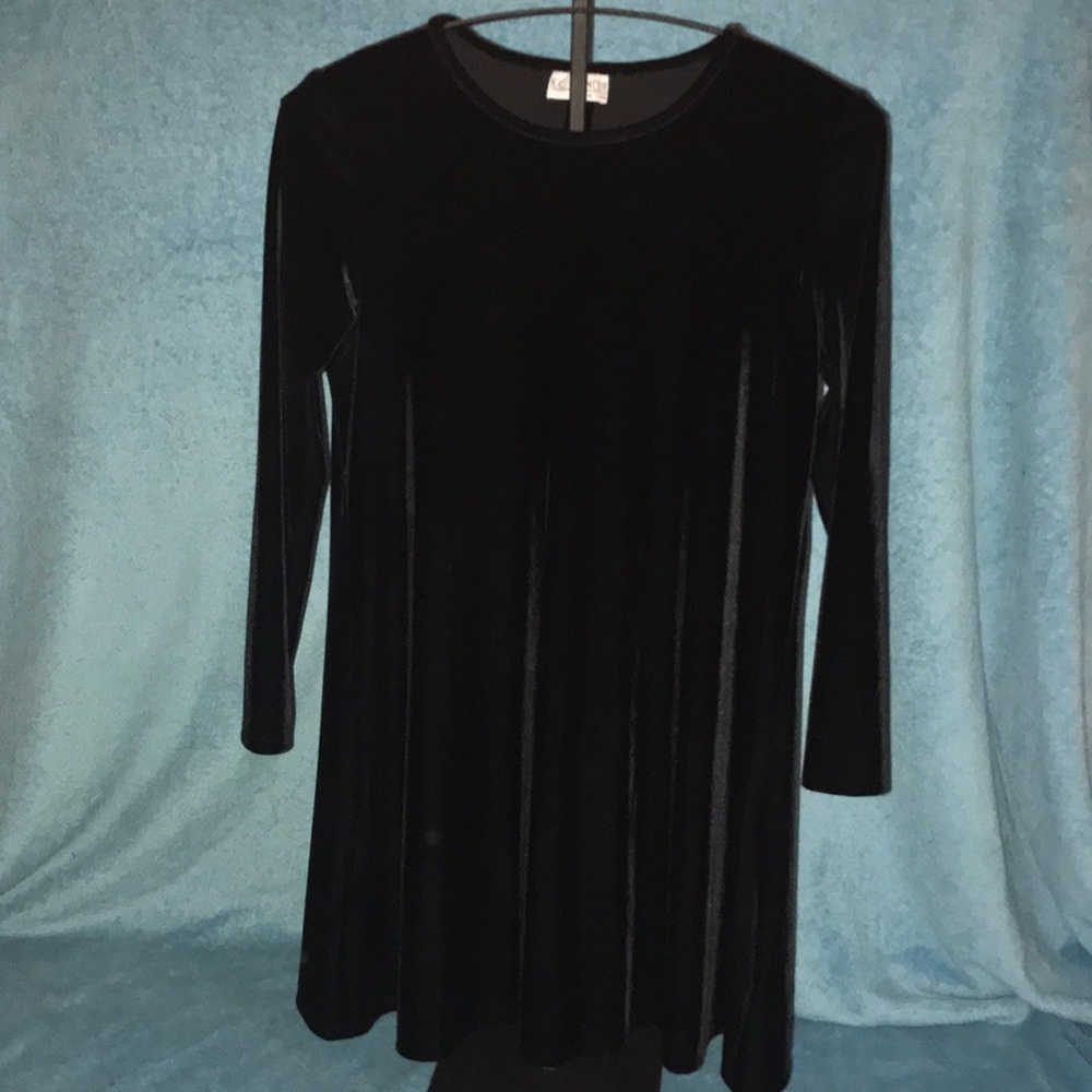 Black Velvet Mini Dress